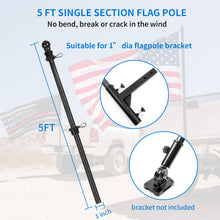 Load image into Gallery viewer, Flag Pole For Truck, Pick-up, Jeep, Boat, Motorcycle Sturdy Flag Pole
