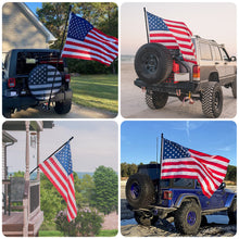 Load image into Gallery viewer, 5FT One-piece Flag Pole For Truck, Jeep, RV, Pickup, House Carbon Fiber Flag Pole
