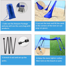Load image into Gallery viewer, How To Set-up A Beach Tent - HIBLE
